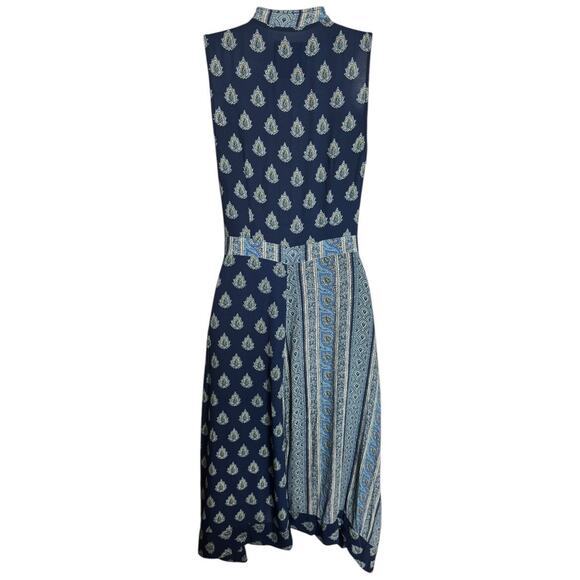 Maeve Anthropologie Eclipsed wrap dress paisley print sleeveless pockets size 4 - Picture 3 of 6